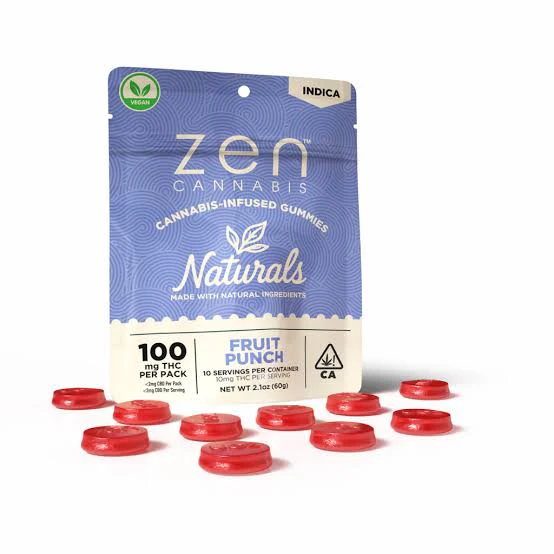 Zen - ZEN Naturals Indica Fruit Punch 100mg Gummies Main Image