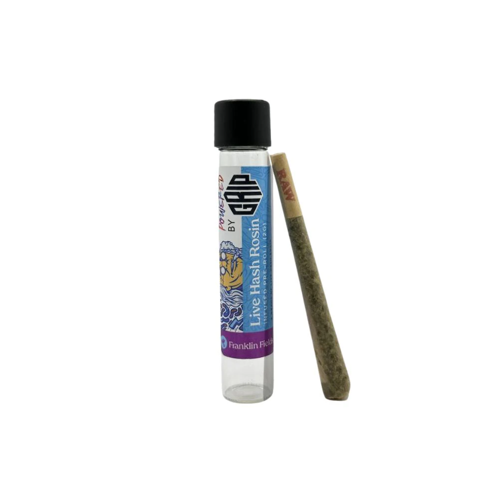 Franklin Fields - Franklin Fields Live Hash Rosin Infused Preroll 2g - Black Jack Main Image