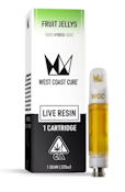 [West Coast Cure] Cartridge Live Resin - 1g - Fruit Jellys (H)