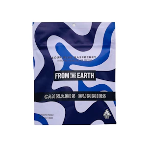 FROM THE EARTH - SOUR BLUE RASPBERRY 100MG - FROM THE EARTH