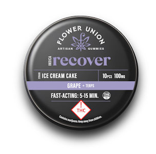 Flower Union - Flower Union - Gummies - Ice Cream Cake: Grape Flavor - 100mg