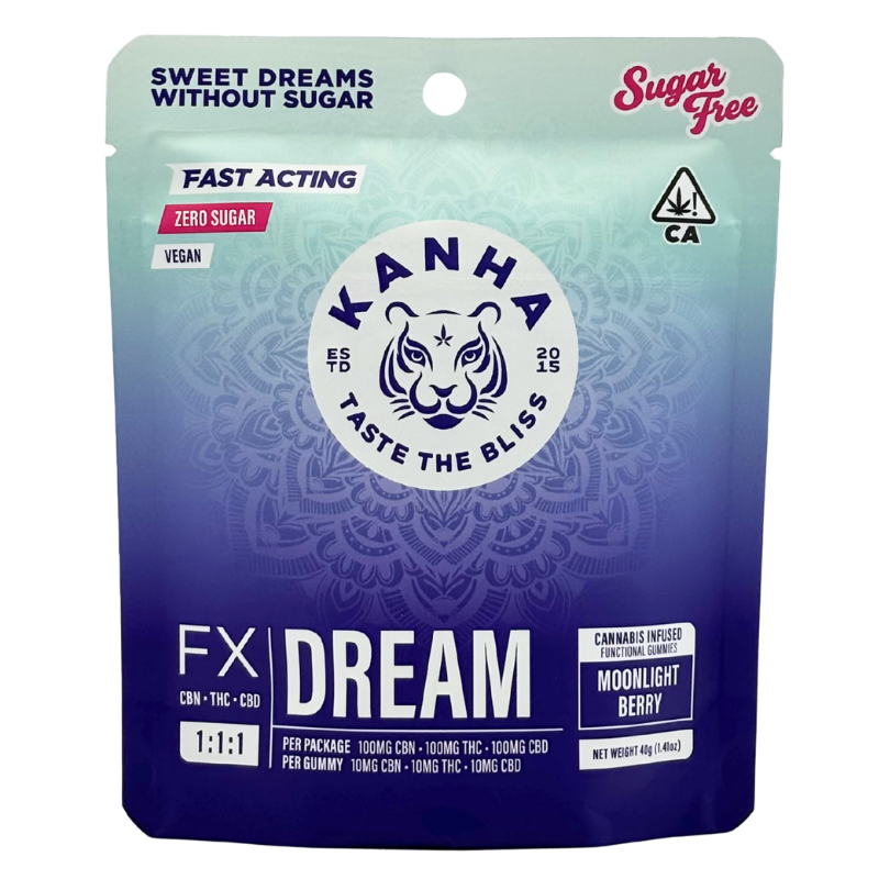 FX - DREAM Moonlight Berry CBN/THC/CBD - Sugar Free Gummies - 10pk - 100mg