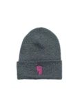 HWCC-Grey with Pink Fist Beanie - Non-cannabis