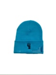 HWCC-Neon Blue with Black Fist Beanie - Non-cannabis