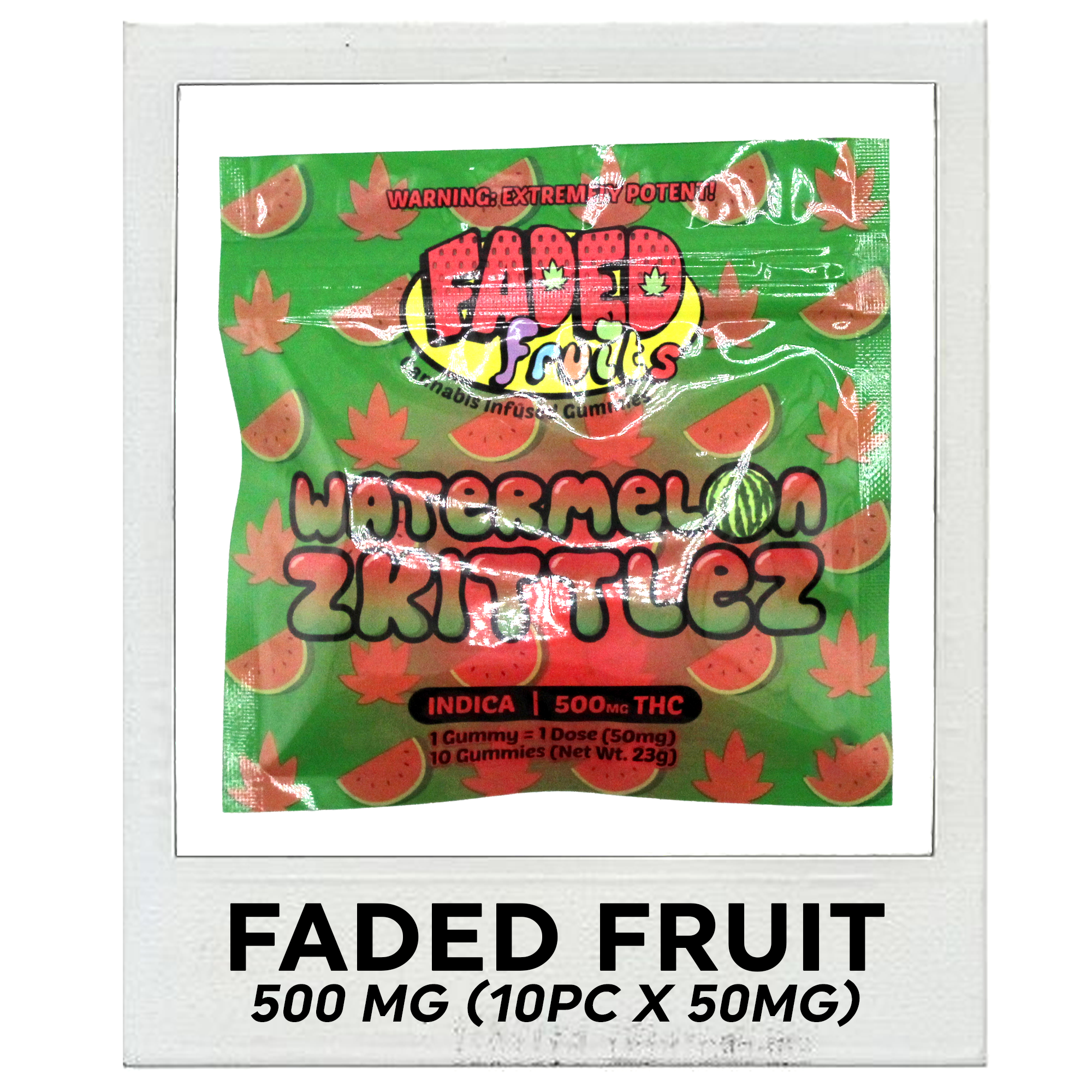 Faded Fruits - Watermelon Zkittlez (10pc x 50mg)