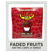 Faded Fruits - Raspberry Sorbet - 500mg (10pc x 50mg)