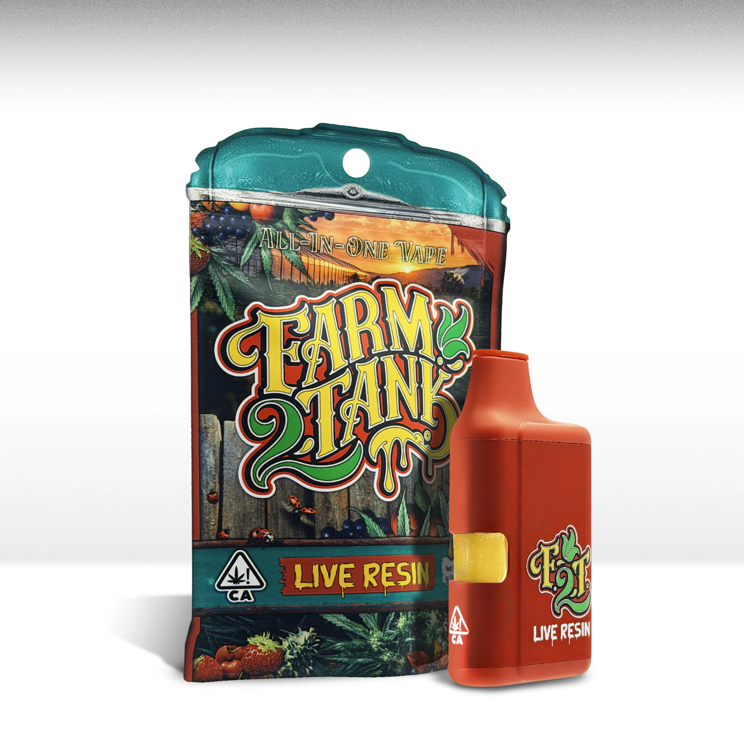 FARM 2 TANK - Farm2Tank - 1g Live Resin AIO - Trap Cherry Main Image