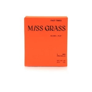 MISS GRASS - Fast Times | Pre-rolls | 0.4g 5-pack | Miss Grass