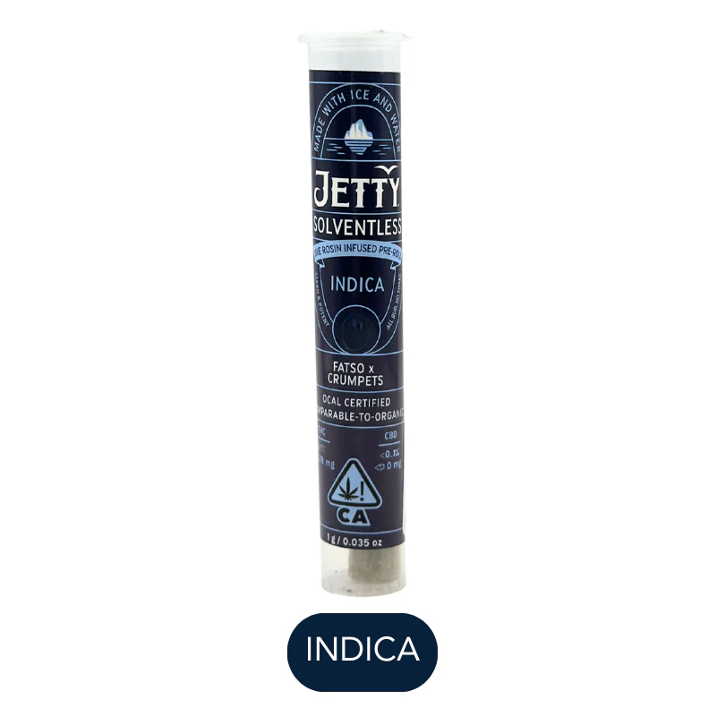 Jetty - Jetty - Solventless - Fatso x Crumpets - Infused Preroll - 1.0g Main Image