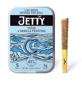 Jetty .5g Fatso x Vanilla Frosting Live Resin Infused Pre-Roll 5pk