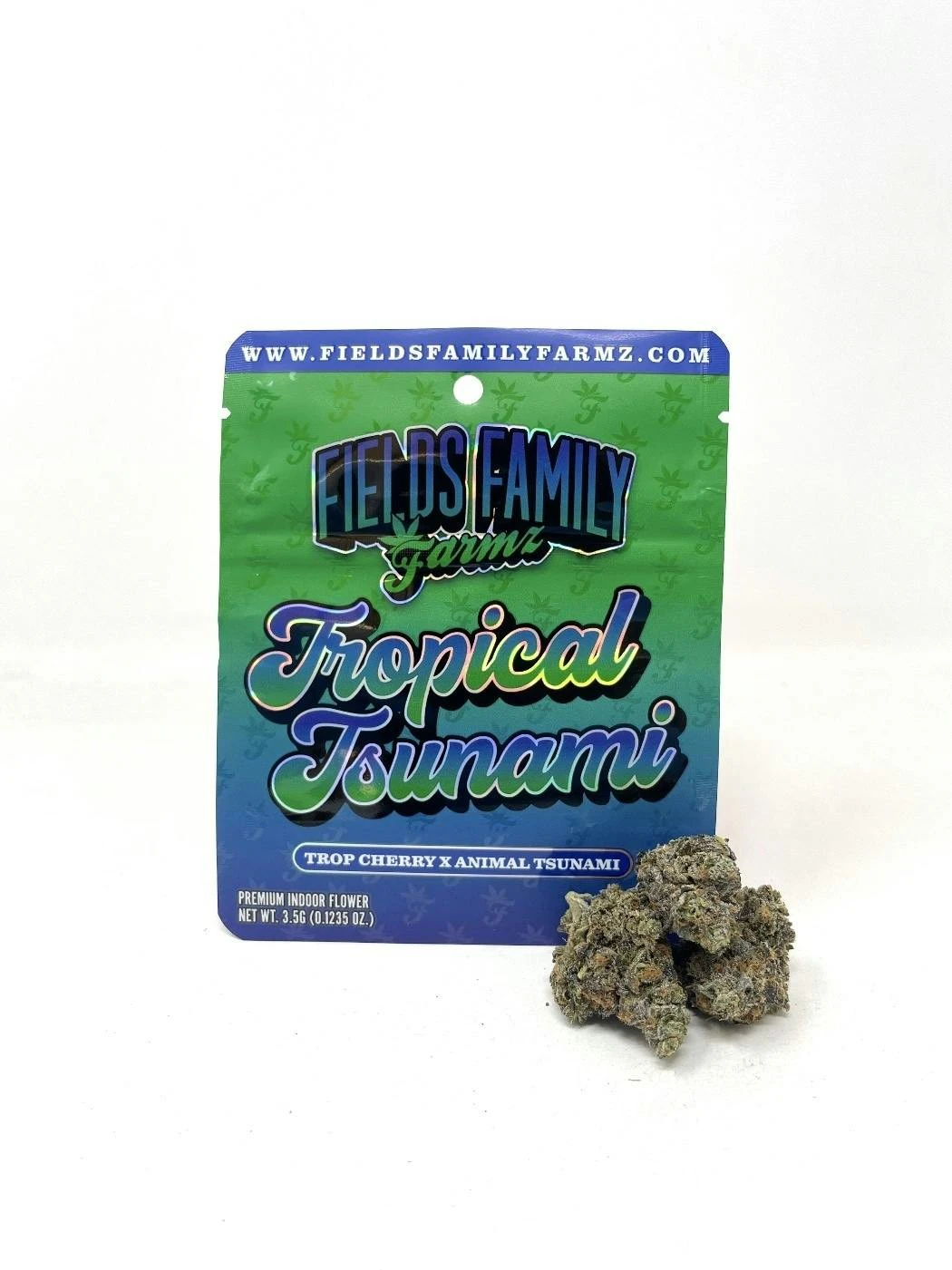 Fields Family Farmz - Tropical Tsunami (H) 30.96% THC | Fields Family Farmz | 3.5g Flower Main Image