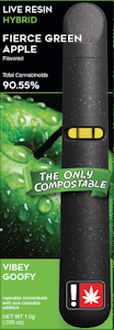 FRESHY - Freshy - Fierce Green Apple, 1g Flavored Live Compostable AIO