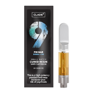 CLADE9 - Clade9 | Fig Bar | 1g Cured Resin Cartridge