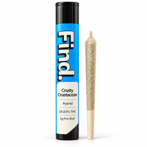 Find - Crusty Crustacean – Hybrid – 24.83% THC | 1g Pre-Roll | Find. -AA5 FRONT