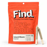 Island Bloom – Hybrid – 24.30% THC | 10g (10 × 1g Pre-Rolls) | Find.  -AA7