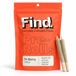 Tri Berry – Indica – 28.33% THC | 10g (10 × 1g Pre-Rolls) | Find. -CC7 
