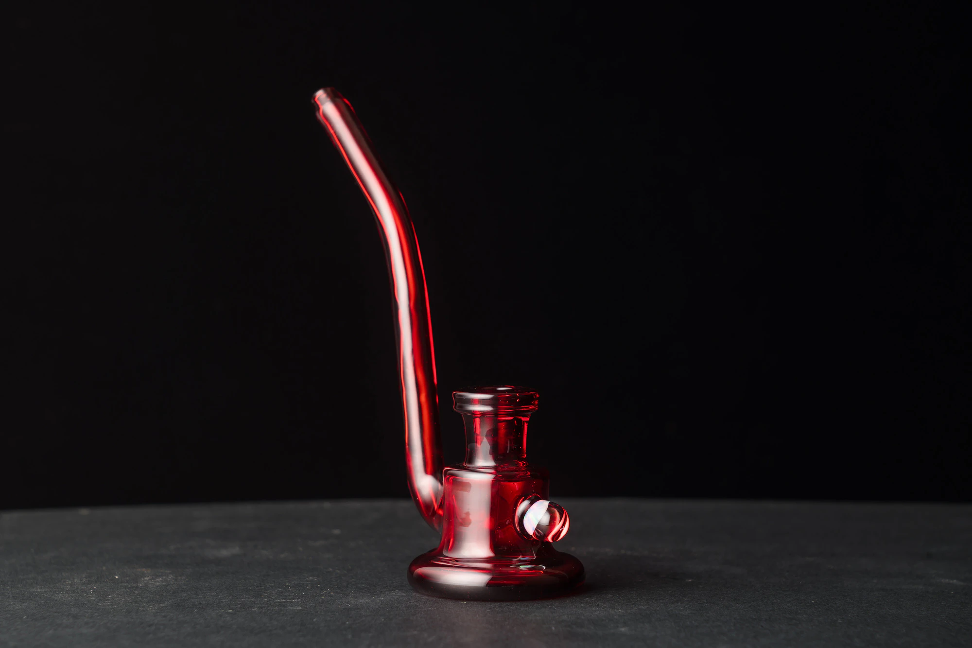 Miyagi Glass - Fire Red | Dry Dab Rig | Miyagi Glass Main Image