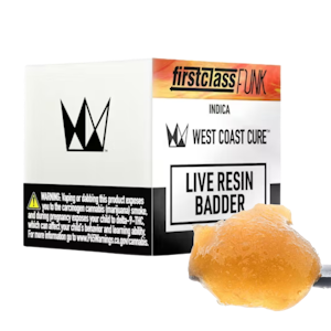 WEST COAST CURE - First Class Funk (I) | 1g Live Resin Badder | West Coast Cure