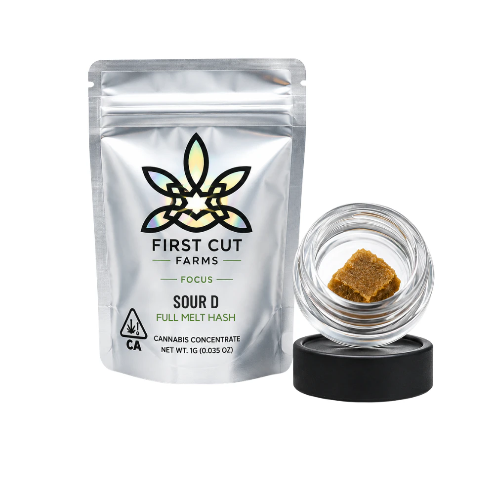 First Cut Farms - Sour D | Premium Full Melt Hashish | Sativa |1g Main Image