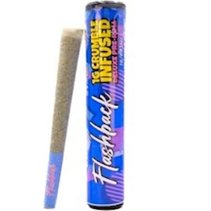 Flashback - Blueberry Cream 1g Crumble & Bubble Hash Infused Pre-Roll - Flashback