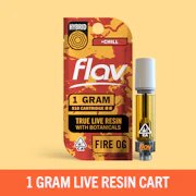 FLAV: Fire OG 1g Live Resin Vape Cart (H)