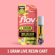 FLAV: Strawnana 1g Live Resin Vape Cart (H)