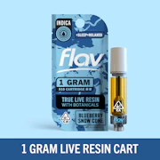 FLAV: Blueberry Snow Cone 1g Live Resin Vape Cart (I)