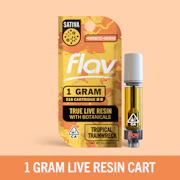 FLAV: Tropical Trainwreck 1g Live Resin Vape Cart (S)