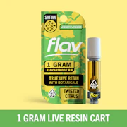 FLAV: Twisted Citrus 1g Live Resin Vape Cart (I)