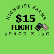 Highwire Flight Budtenders Choice Prerolls 2.5g 12/15/25