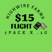 Highwire Flight Budtenders Choice Prerolls 2.5g.      