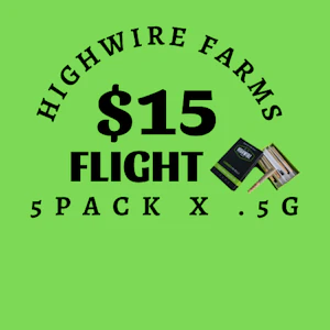 Highwire Farms, LLC. - Highwire Flight Budtenders Choice Prerolls 2.5g.      