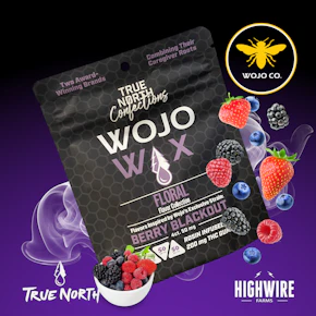 True North/WOJO Rosin Gummies Berry Blackout 200mg (4x50mg)