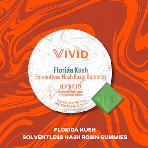 Vivid - VIVID - FLORIDA KUSH HASH ROSIN GUMMIES 150 MG