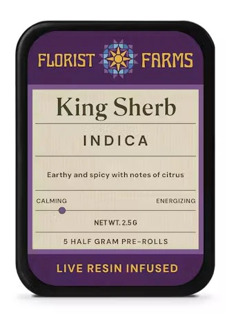 Florist Farms - Florist Farm King Sherb Live Resin Infused 5pk Main Image