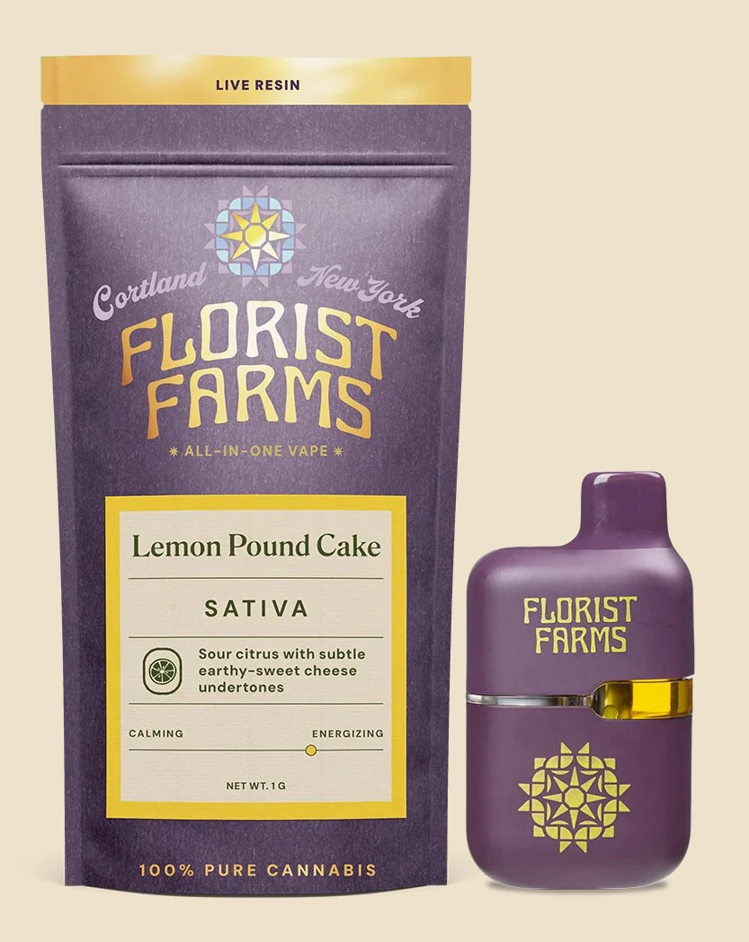 Florist Farms - Florist Farm Lemon Pound Cake All in One 1g Vape Main Image