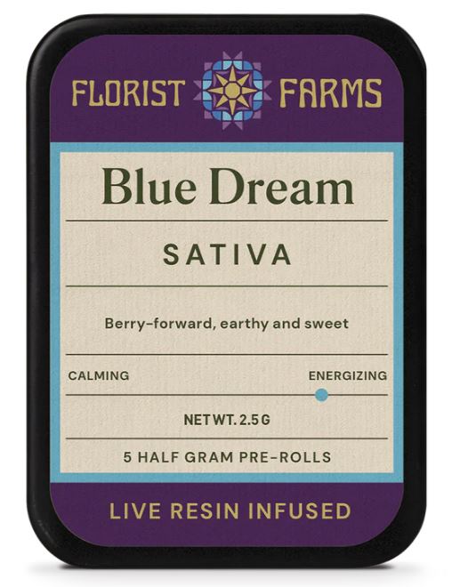 Blue Dream (Live Resin) 5pk - 2.5g - Preroll