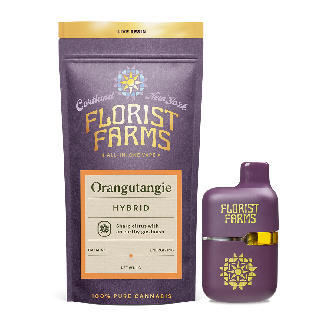 Florist Farms - Florist Farms - Orangeutangie - Live Resin - 70% THC - 1.0g - AIO Vape Pen Main Image