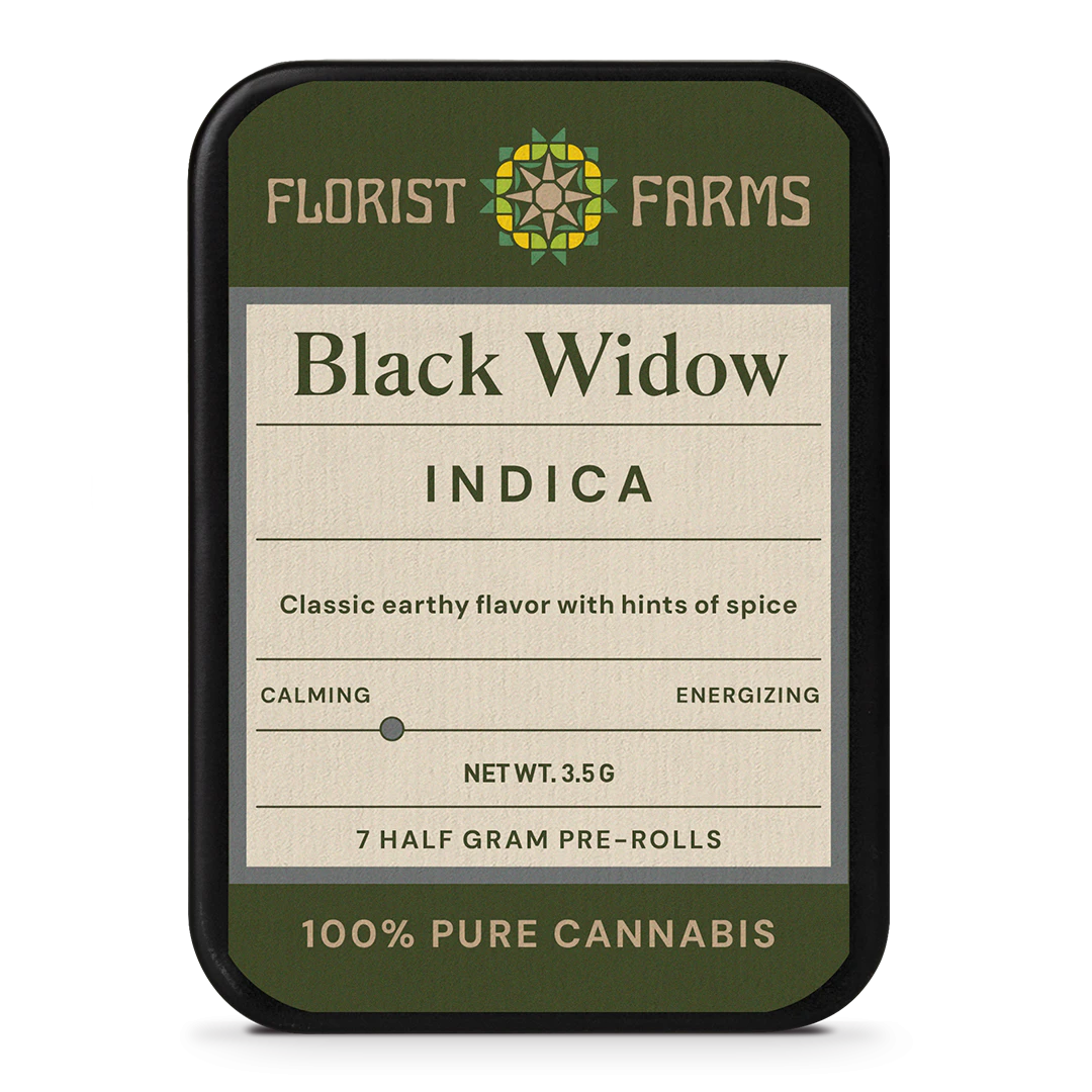 Florist Farms - Black Widow pre-rolls | .5g, 7pack Main Image