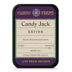 Florist Farms - Florist Farms - Candy Jack - 5pk Live Resin Infused Prerolls