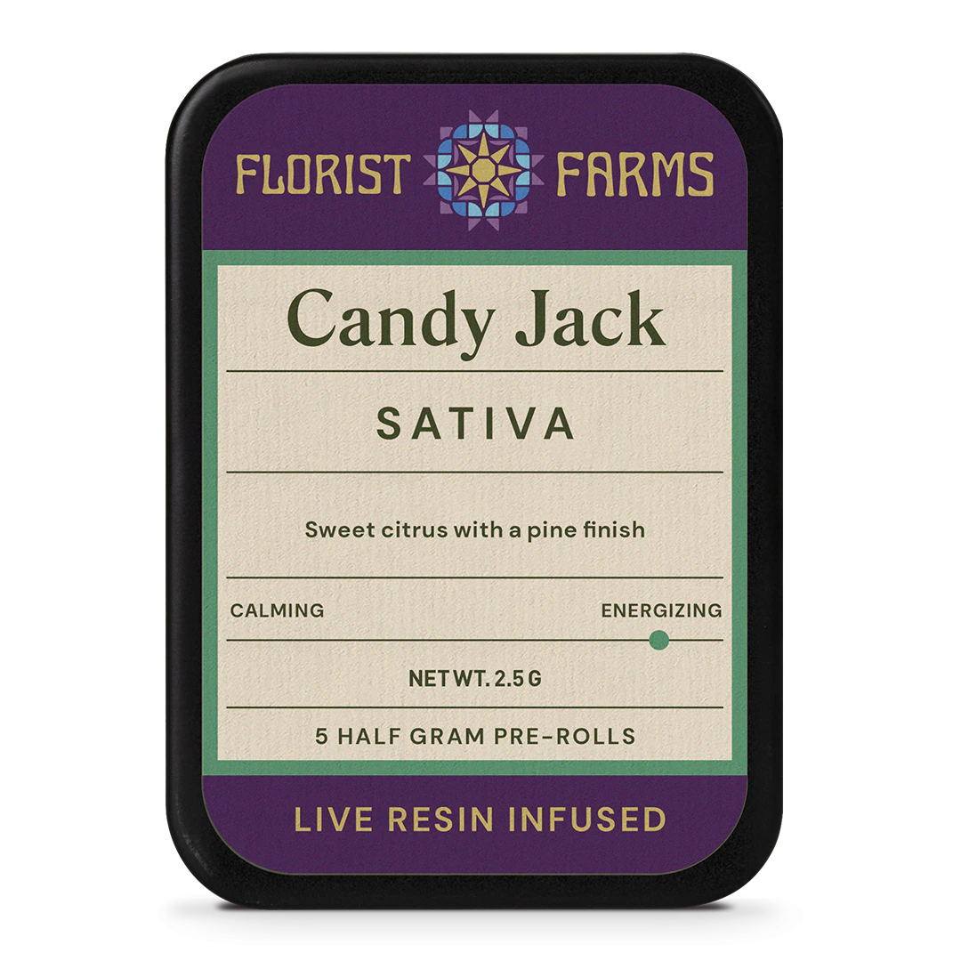 Florist Farms - Florist Farms | Candy Jack | Live Resin Infused | Sativa | .5g Pre-Rolls | 5pk Main Image