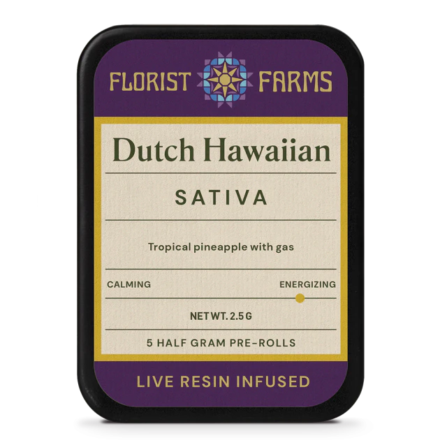 Florist Farms - Dutch Hawaiian infused pre-rolls | .5g, 5pack Main Image
