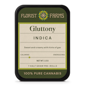 Gluttony infused pre-rolls | .5g, 5pack