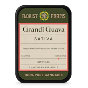 Grandi Guava | Pre-rolls | 0.5g 7-pack | Florist Farms