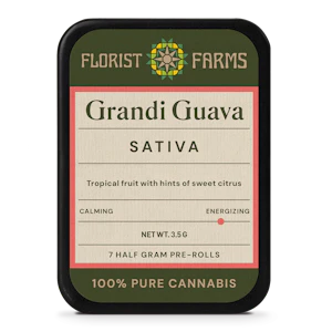 Florist Farms - Grandi Guava | Pre-rolls | 0.5g 7-pack | Florist Farms