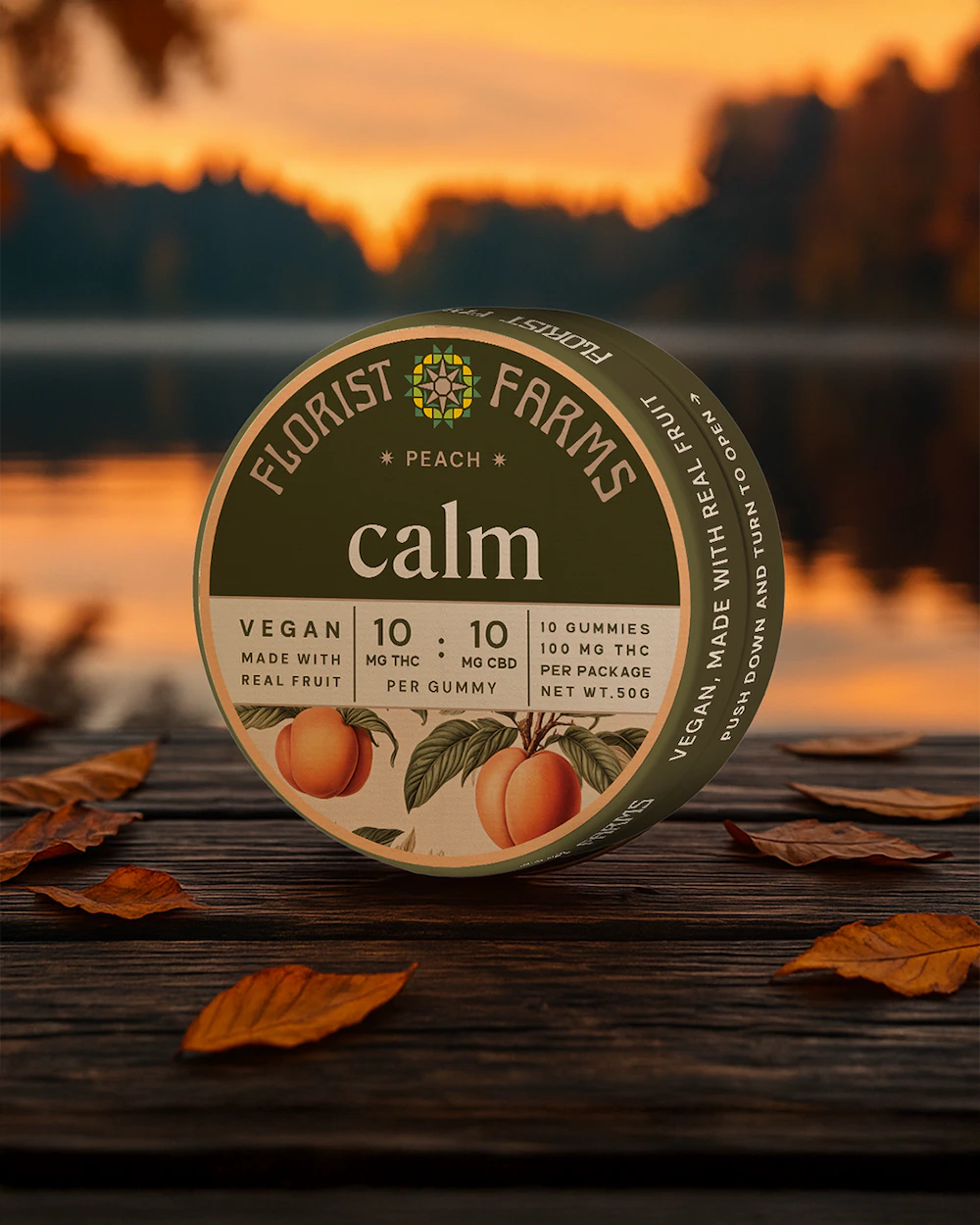 Florist Farms - Calm 1:1 Gummies | CBD Enhanced | 10pack Main Image