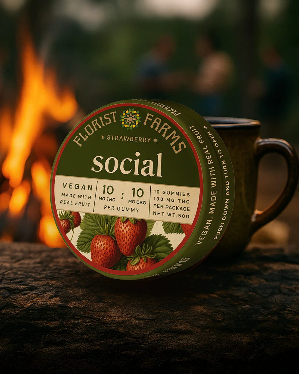 Florist Farms - Social 1:1 Gummies | CBG Enhanced | 10pack Main Image