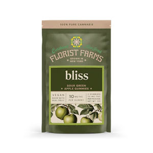 Florist Farms - Sour Green Apple Bliss | Edible | 10mg x 2pk | Florist Farms