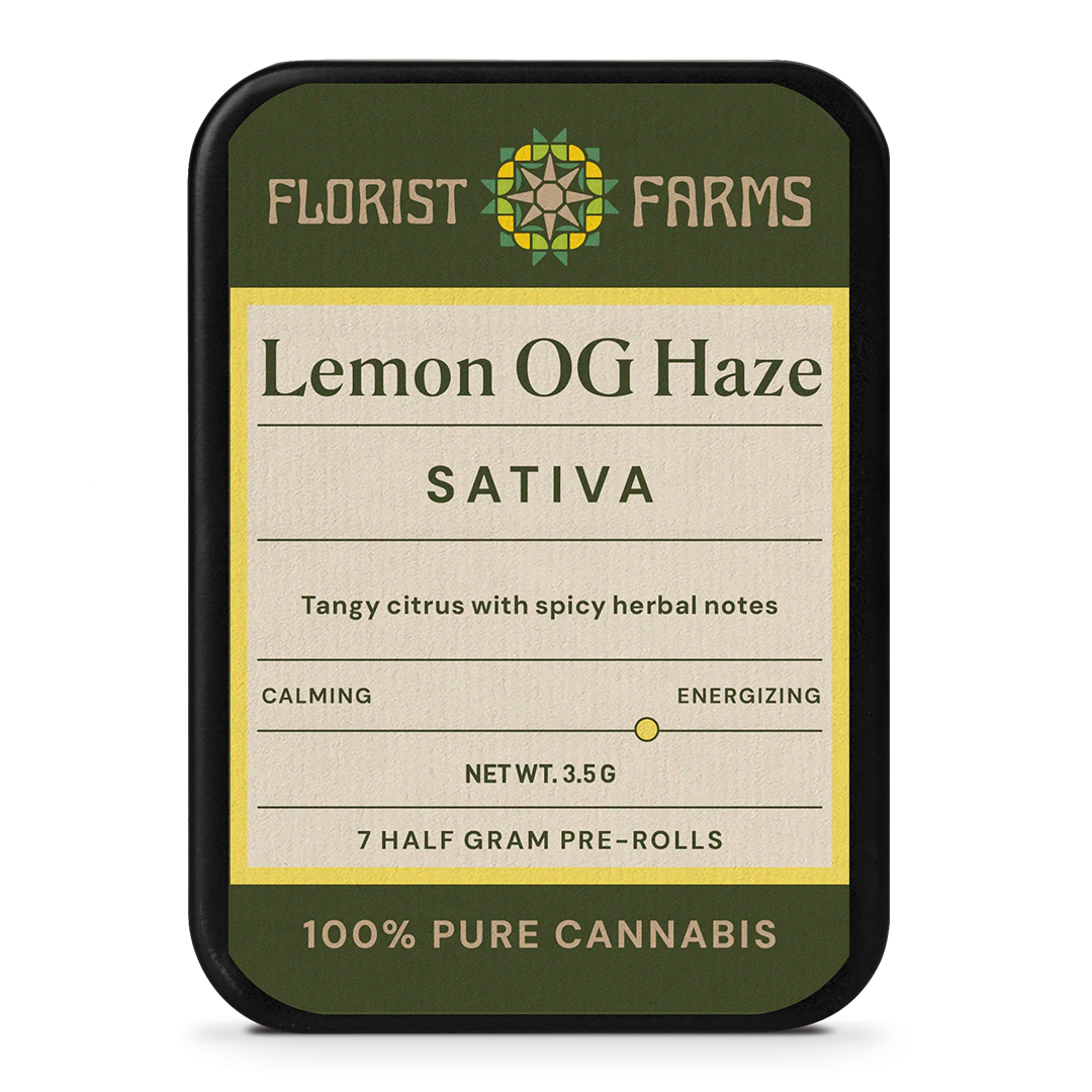 Florist Farms - Florist Farms | Lemon OG Haze | Sativa | .5g Pre-Rolls | 7pk | 3.5g Main Image
