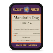 Mandarin Dog Infused pre-rolls | .5g, 5pack